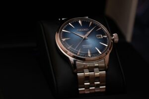 Seiko Presage automatic watch blue dial stainless steel