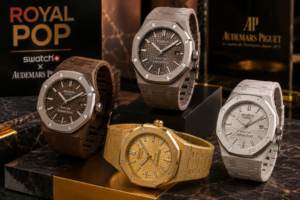 Swatch x Audemars Piguet Royal Pop watch collection in various colors